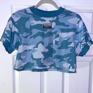 Adidas Camo crop top from Pacsun